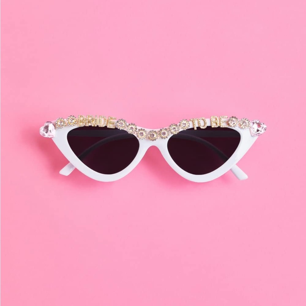 “Bride To Be” xo, fetti Sunglasses with embellishments